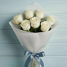 Букет 7 Белых роз Эдлесс Лав #REPLACE_PRED# Ягунино