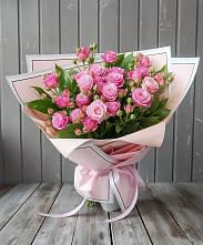 Букет Розовый кустик в Ягунино