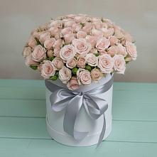 Цветочная композиция из Розы в шляпной коробке #REPLACE_PRED# Ягунино