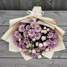 Букет цветов из:  Розы и Хризантемы в Ягунино