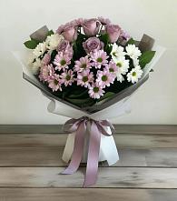 Букет цветов из:  Хризантемы и Розы в Ягунино