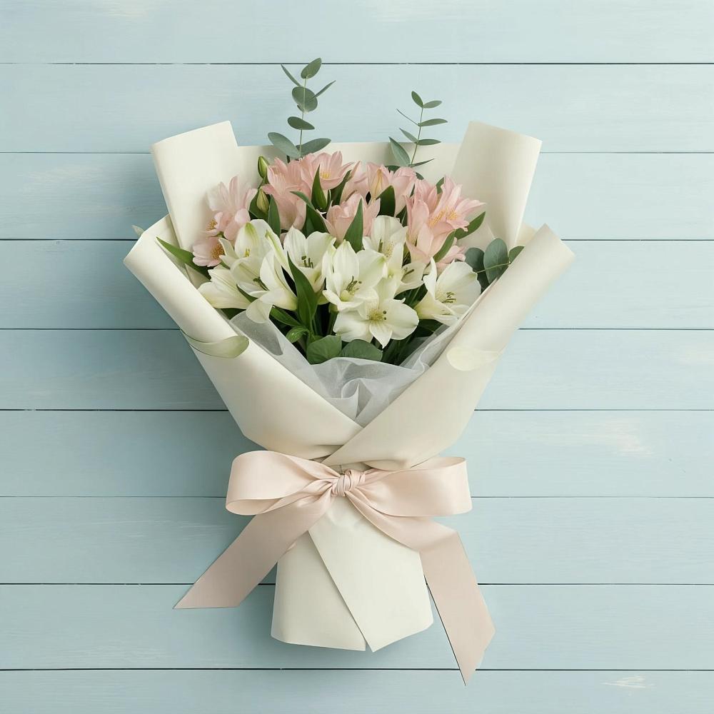 Букет цветов из: Альстромерии в Ягунино