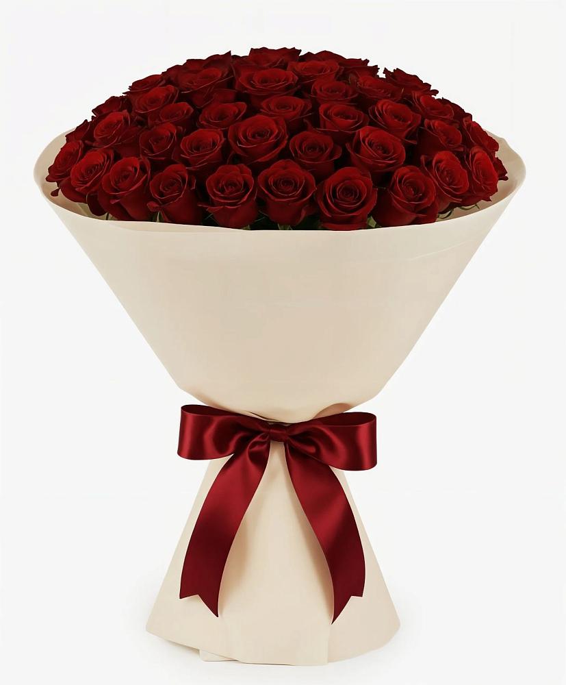 Букет 101 Бордовая роза Блэк Бакарра в Ягунино