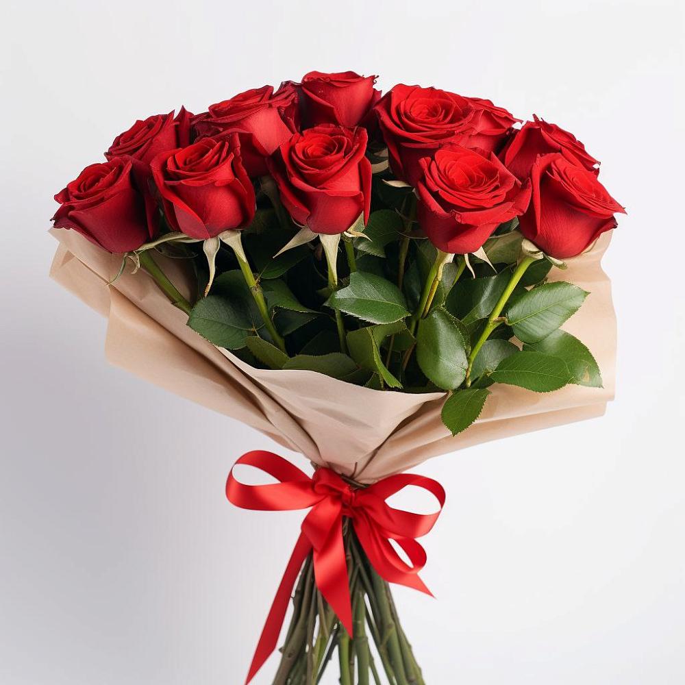Букет 11 Красных роз Эдлесс Лав в Ягунино