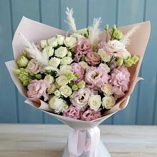 Букет цветов из:  Альстромерии и Розы #REPLACE_PRED# Ягунино