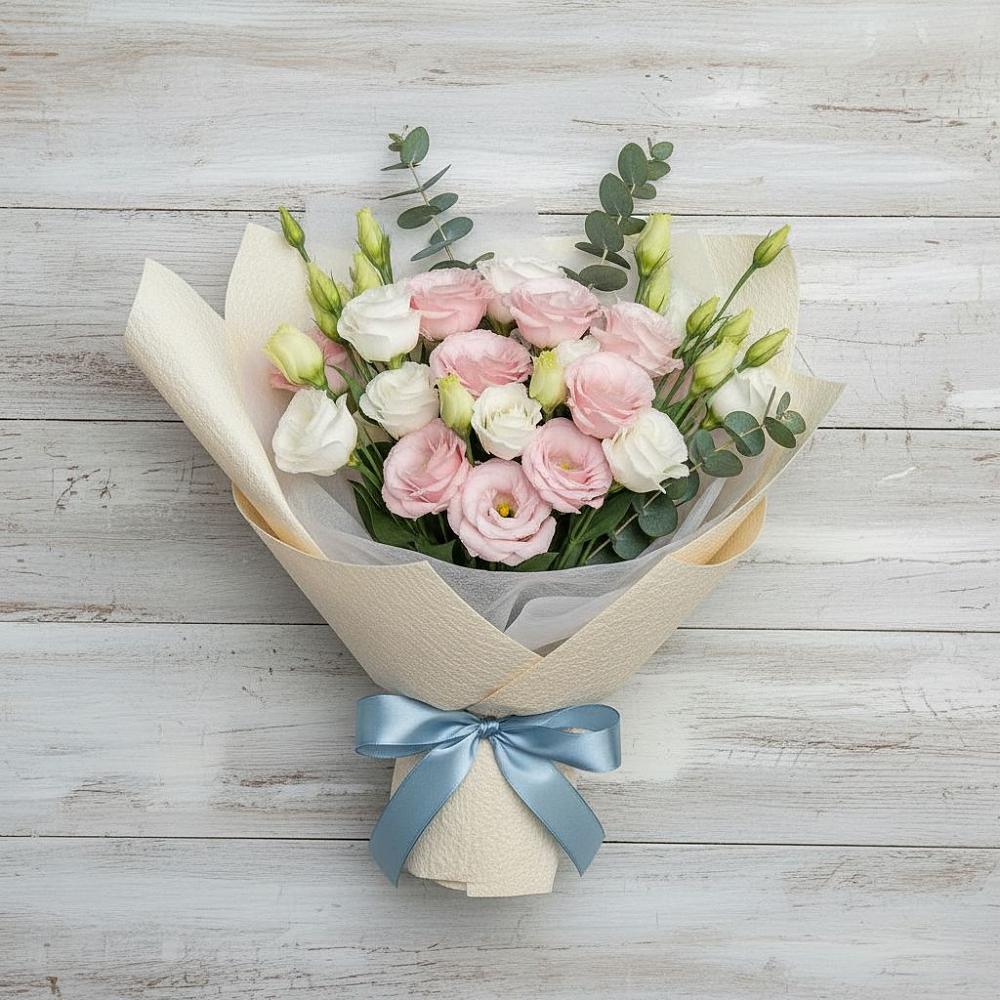 Букет цветов из: Лизиантусы в Ягунино